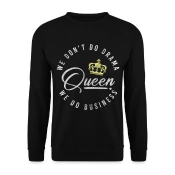 La princesse héritière exagère les problèmes - Sweat-shirt Unisexe - noir - Devant - Alina (178cm) & Michal (187cm)
