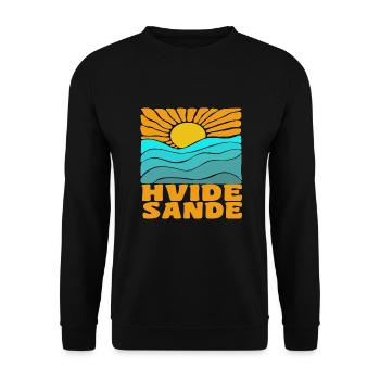 Hvide Sande Dänemark - Unisex Pullover - Schwarz - Vorne - Alina (178cm) & Michal (187cm)