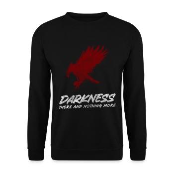 Krähe Schwarze Magie Schwarz Schlau - Unisex Pullover - Schwarz - Vorne - Alina (178cm) & Michal (187cm)