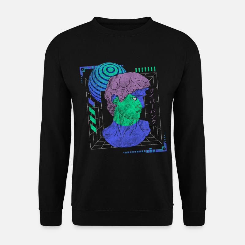 Cyborg Steampunk Anime Japan - Unisex Pullover - Schwarz