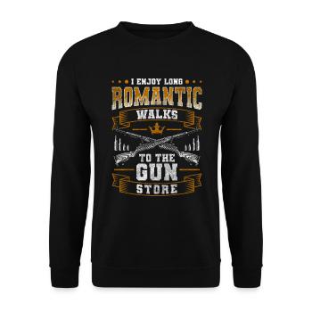 Waffenclub Schütze Jagd Schusswaffe - Unisex Pullover - Schwarz - Vorne - Alina (178cm) & Michal (187cm)
