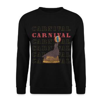 Circus ring fun - Unisex Sweatshirt - black - Front - Alina (178cm) & Michal (187cm)