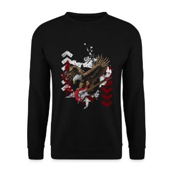 Tattoo Motiv Skull - Unisex Pullover - Schwarz - Vorne - Alina (178cm) & Michal (187cm)