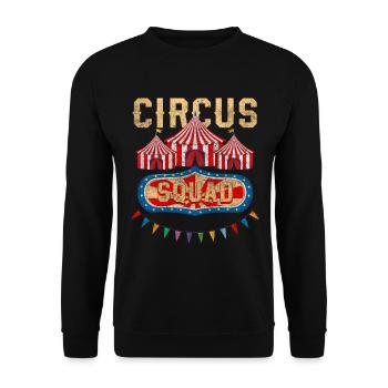 Spectacle de chapiteau de cirque Animaux - Sweat-shirt Unisexe - noir - Devant - Alina (178cm) & Michal (187cm)