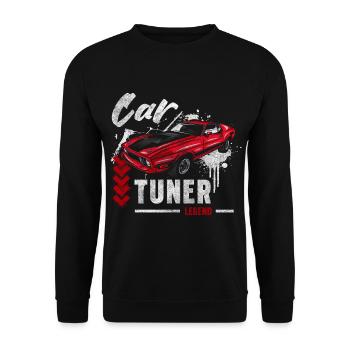 Tuning Mechaniker Contest - Unisex Pullover - Schwarz - Vorne - Alina (178cm) & Michal (187cm)