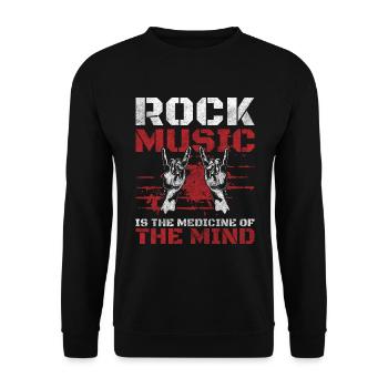 Rock Musique Musique Guitare - Sweat-shirt Unisexe - noir - Devant - Alina (178cm) & Michal (187cm)
