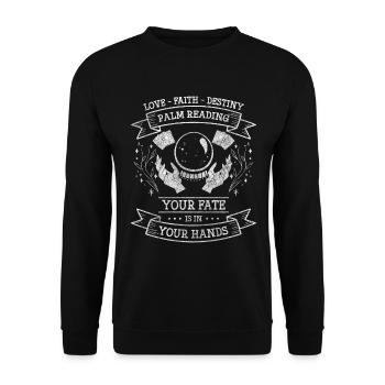 Diseuse de bonne aventure Future Card Magic - Sweat-shirt Unisexe - noir - Devant - Alina (178cm) & Michal (187cm)
