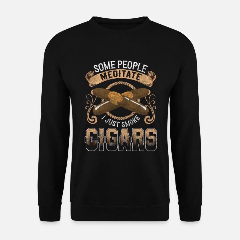 Zigarette Dampf Glimmstengel - Unisex Pullover - Schwarz