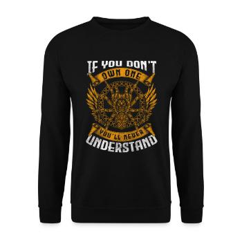 Spinnennetz Netz Terrarium - Unisex Pullover - Schwarz - Vorne - Alina (178cm) & Michal (187cm)