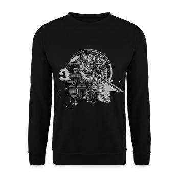 Asien Drache Mythologie - Unisex Pullover - Schwarz - Vorne - Alina (178cm) & Michal (187cm)
