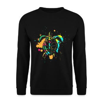 Eau de mer Mignon - Sweat-shirt Unisexe - noir - Devant - Alina (178cm) & Michal (187cm)