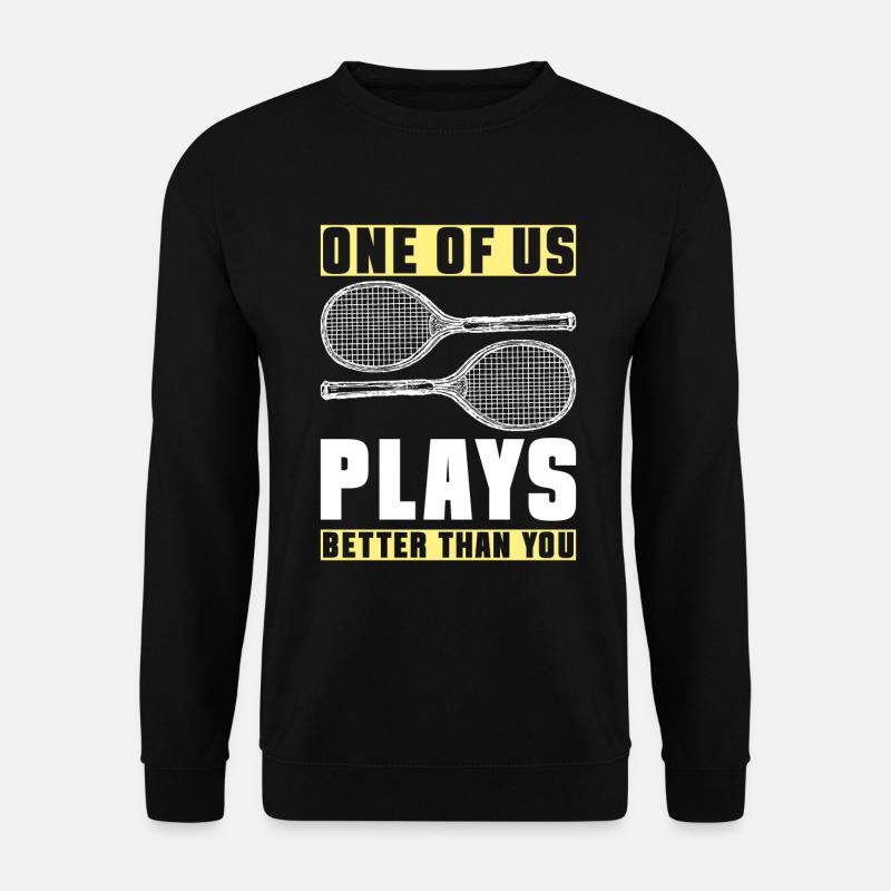 Tennis Racket Backhand Serve - Unisex Sweatshirt - black
