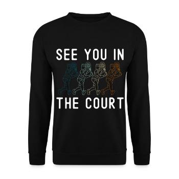 Club de sport - Sweat-shirt Unisexe - noir - Devant - Alina (178cm) & Michal (187cm)