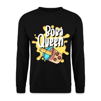 Boba Pearl Milk Delicious - Sweat-shirt Unisexe - noir - Devant - Alina (178cm) & Michal (187cm)