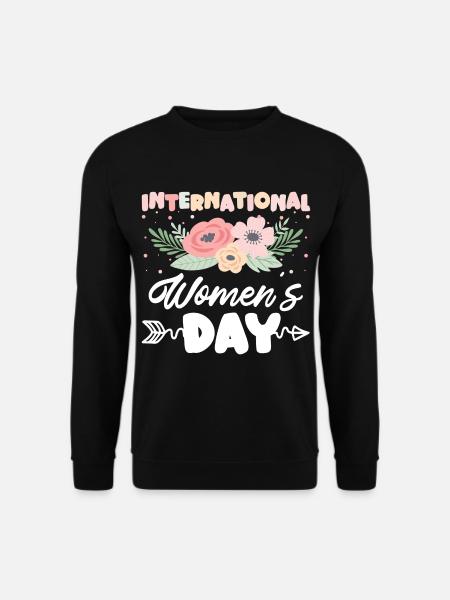 Frau Feminismus Feiertag Mädchen - Unisex Pullover - Schwarz