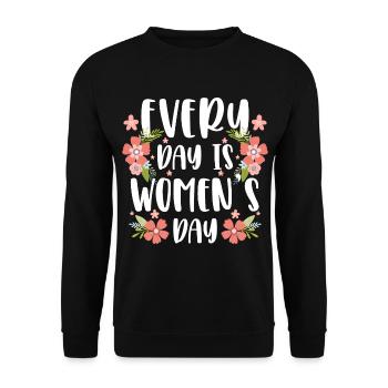 Femme, pouvoir des femmes, droits des femmes - Sweat-shirt Unisexe - noir - Devant - Alina (178cm) & Michal (187cm)