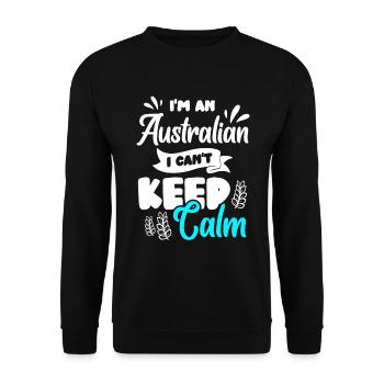 Flagge Koala Land Australier - Unisex Pullover - Schwarz - Vorne - Alina (178cm) & Michal (187cm)
