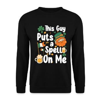 Circuit irlandais de la Saint-Patrick en Irlande - Sweat-shirt Unisexe - noir - Devant - Alina (178cm) & Michal (187cm)