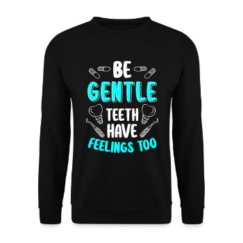 Orthopédiste de soins de forage dentaire - Sweat-shirt Unisexe - noir - Devant - Alina (178cm) & Michal (187cm)