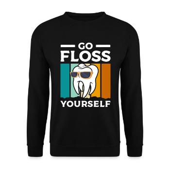 Doctor brace - Unisex Sweatshirt - black - Front - Alina (178cm) & Michal (187cm)
