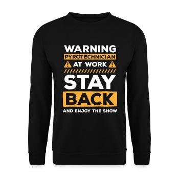 Pyrotechnics Highlight Football Fireworks - Unisex Sweatshirt - black - Front - Alina (178cm) & Michal (187cm)