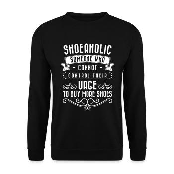 Schuhsammler Frau Sneaker - Unisex Pullover - Schwarz - Vorne - Alina (178cm) & Michal (187cm)