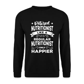 Nutrition Fitness Gym Dream Figure - Unisex Sweatshirt - black - Front - Alina (178cm) & Michal (187cm)