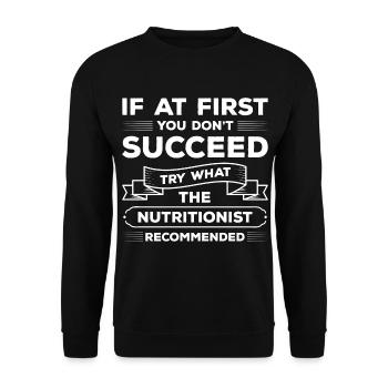 Consultant Health Job Training - Unisex Sweatshirt - black - Front - Alina (178cm) & Michal (187cm)