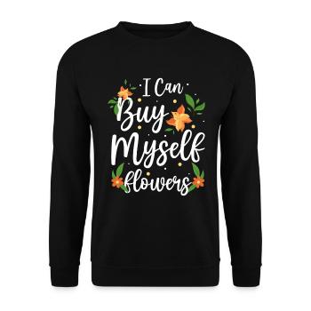 Bouquet Amour Saint Valentin Romantique - Sweat-shirt Unisexe - noir - Devant - Alina (178cm) & Michal (187cm)