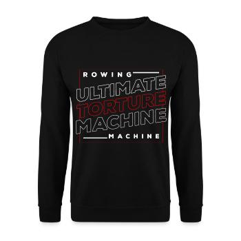 Rowing Sports Water sports - Unisex Sweatshirt - black - Front - Alina (178cm) & Michal (187cm)
