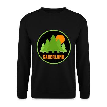 Sauerland - Unisex Pullover - Schwarz - Vorne - Alina (178cm) & Michal (187cm)