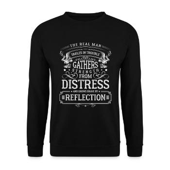 Hommes Vacances Mari - Sweat-shirt Unisexe - noir - Devant - Alina (178cm) & Michal (187cm)