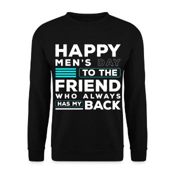 Homme Célébration Barbe Partenaire - Sweat-shirt Unisexe - noir - Devant - Alina (178cm) & Michal (187cm)