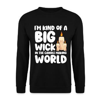Candle Date Warm Passion - Unisex Sweatshirt - black - Front - Alina (178cm) & Michal (187cm)
