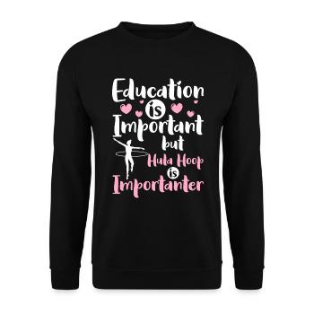 Sport Perte de poids Hoopdance - Sweat-shirt Unisexe - noir - Devant - Alina (178cm) & Michal (187cm)