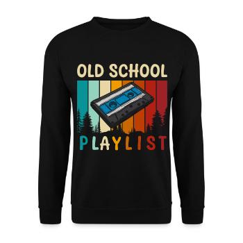 Kasette Alt Jahrgang Limited Edition - Unisex Pullover - Schwarz - Vorne - Alina (178cm) & Michal (187cm)
