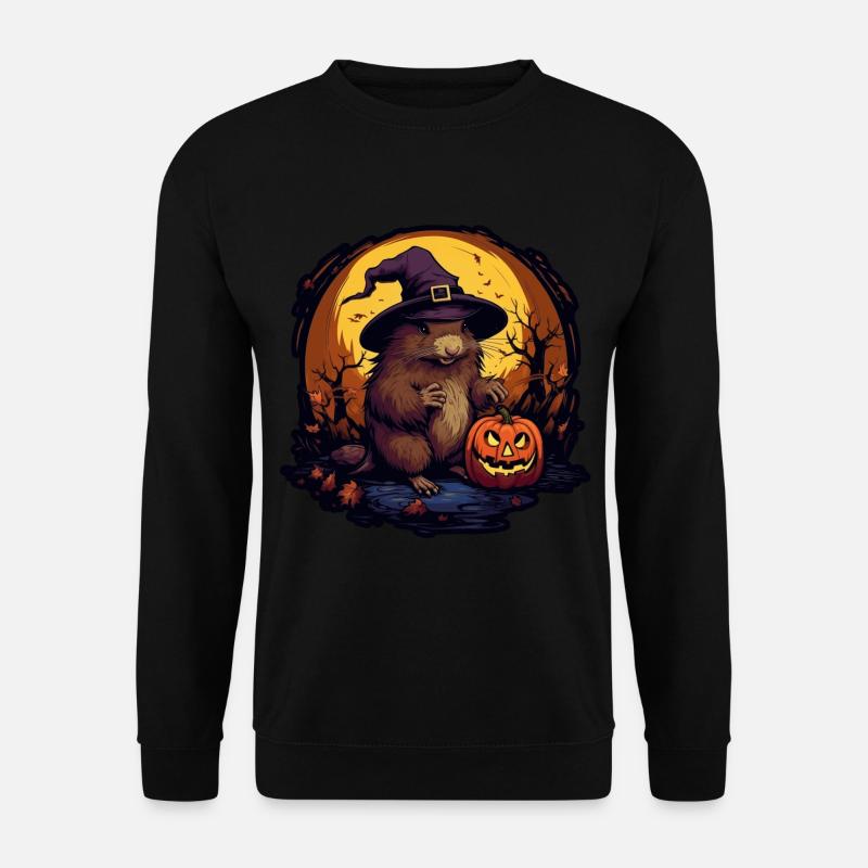 Halloween Capibara - Unisex Pullover - Schwarz