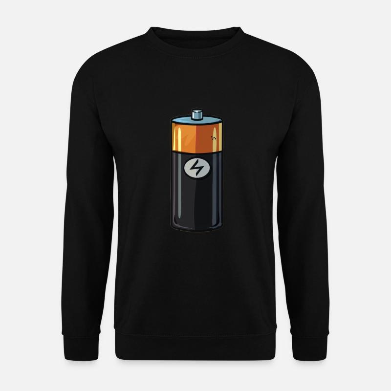 Batterie - Unisex Pullover - Schwarz