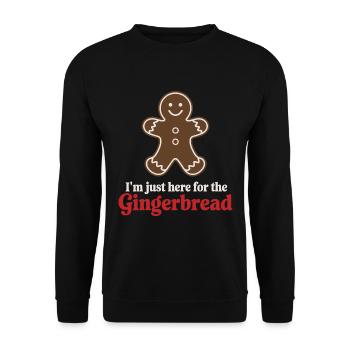 Gingerbread Gingerbread Man Gingerbread Christmas - Unisex Sweatshirt - black - Front - Alina (178cm) & Michal (187cm)