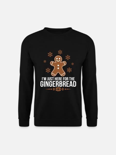 Gingerbread Gingerbread Man Christmas - Unisex Sweatshirt - black