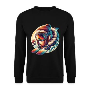 Ski - Sweat-shirt Unisexe - noir - Devant - Alina (178cm) & Michal (187cm)
