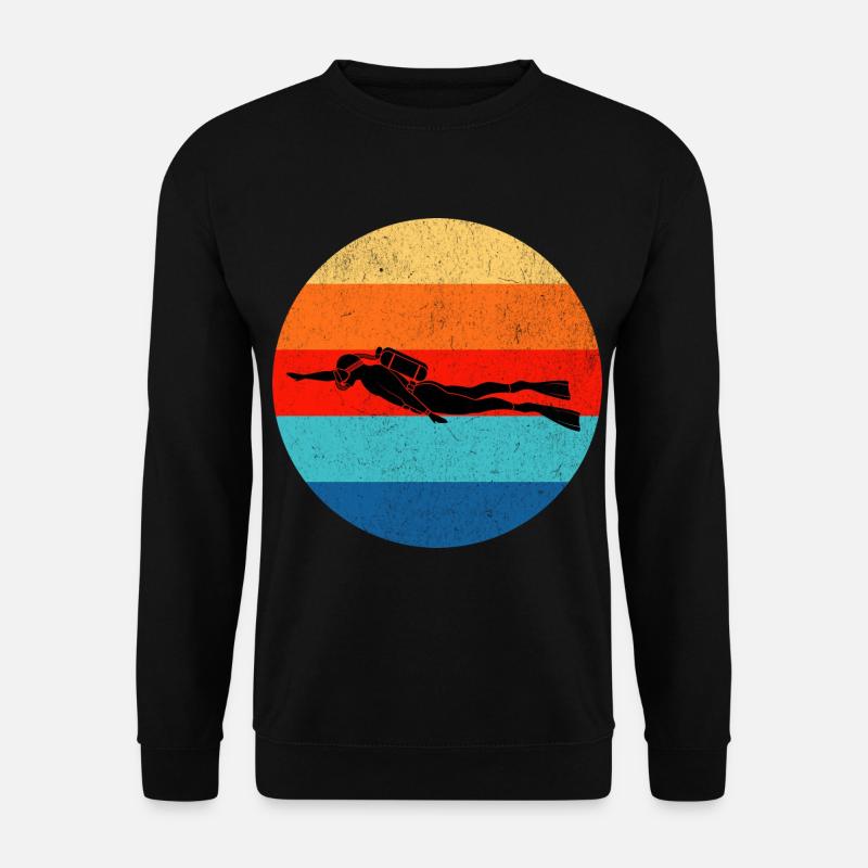 Diving Divers - Unisex Sweatshirt - black