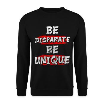 Des personnes uniques Respect Spécial - Sweat-shirt Unisexe - noir - Devant - Alina (178cm) & Michal (187cm)