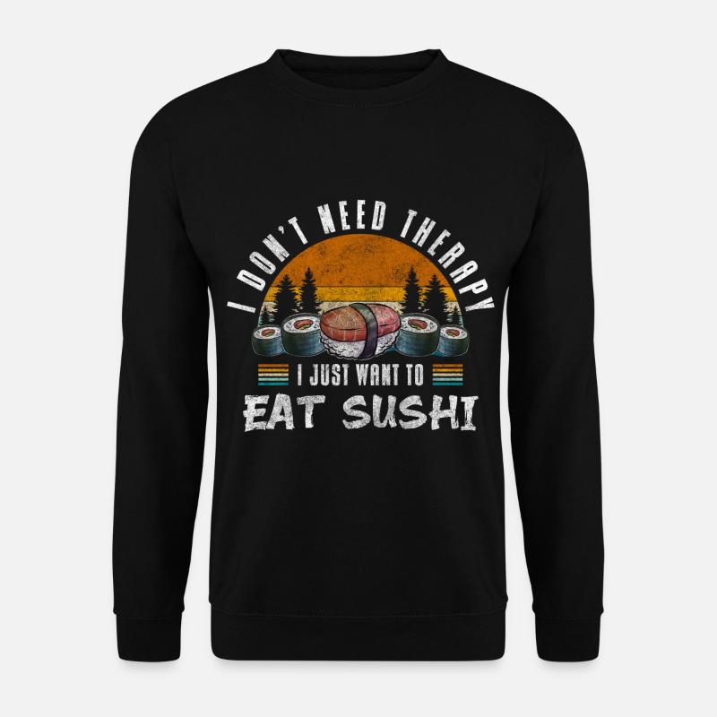 Sushi Bar Stäbchen Maki - Unisex Pullover - Schwarz