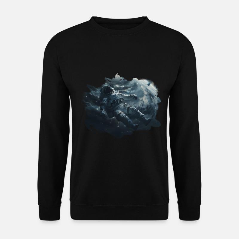 Astronaut Weltraum - Unisex Pullover - Schwarz