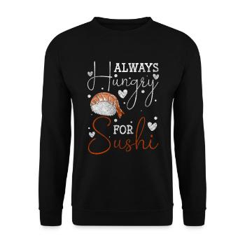 Japanisch Bar Soja Nori - Unisex Pullover - Schwarz - Vorne - Alina (178cm) & Michal (187cm)