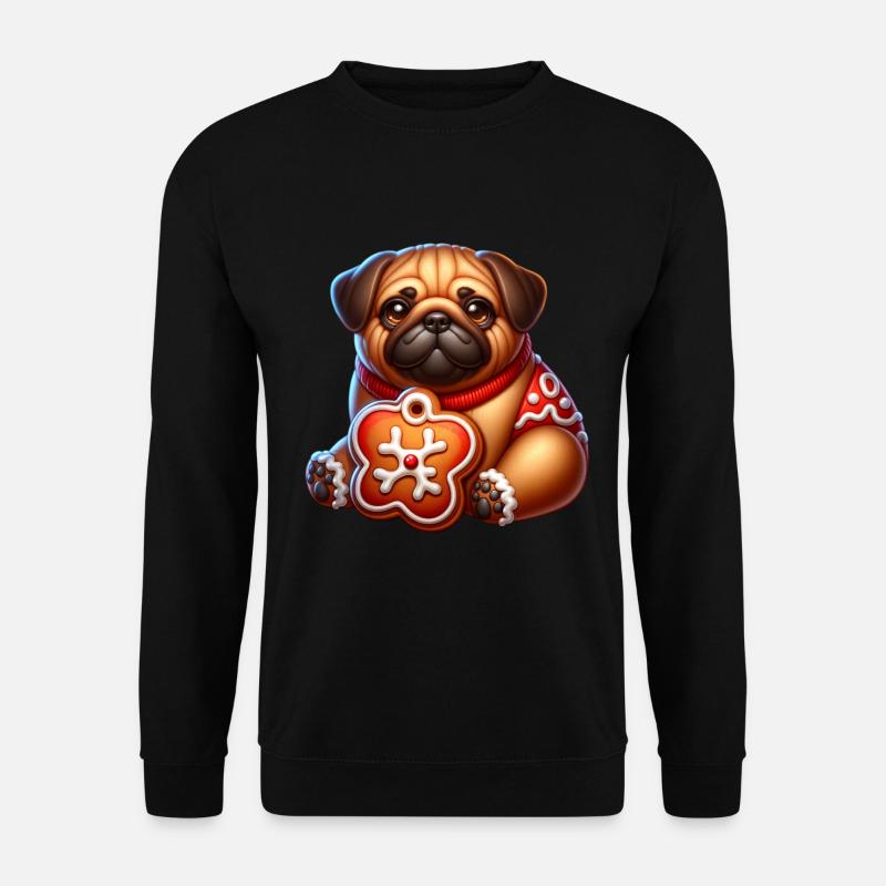 Pug - Unisex Sweatshirt - black