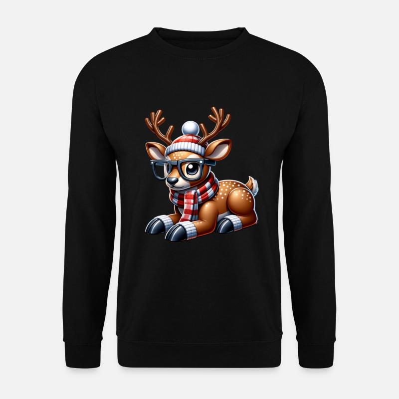 Reindeer Christmas - Unisex Sweatshirt - black