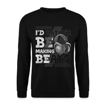 Party Musicians Crowd Life - Unisex Sweatshirt - black - Front - Alina (178cm) & Michal (187cm)