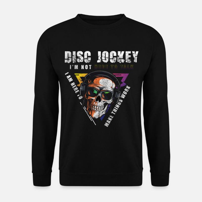 Discjockey Disco Stimmung - Unisex Pullover - Schwarz